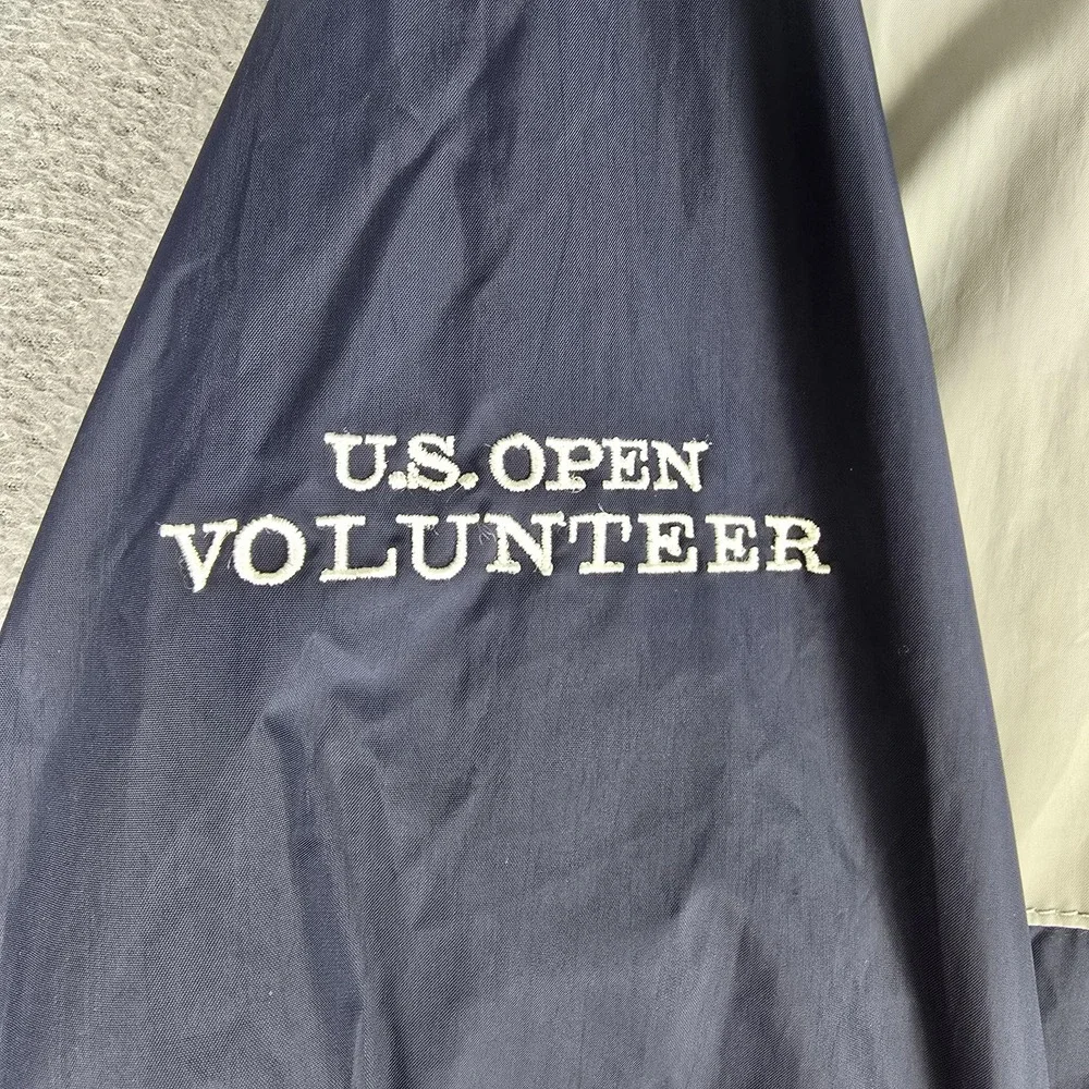 Ralph Lauren Golf Jacket Mens Medium Blue White US Open Pinehurst Volunteer 2014